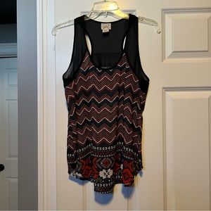 Eyelash Couture patterned tank
